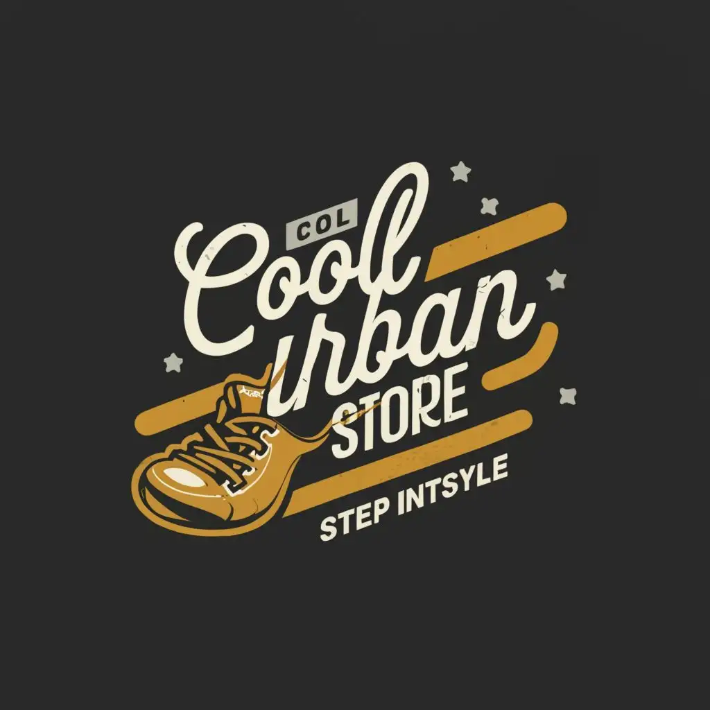 a logo design,with the text "Cool Urban Store", main symbol:Step Into Style,Moderate,be used in Retail industry,clear background