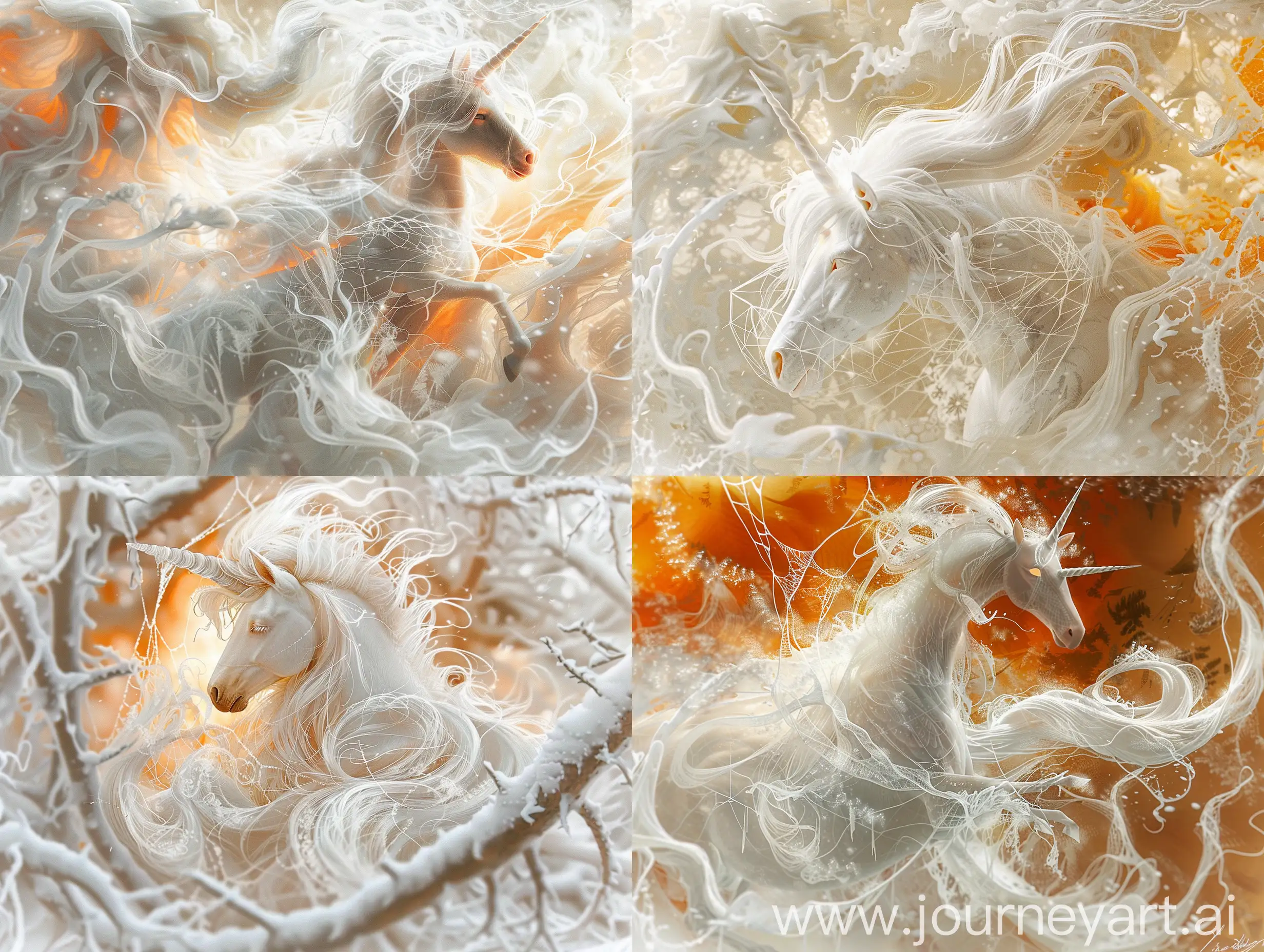 Snowy-White-Hybrid-Girl-Unicorn-in-Delicate-Icy-Web