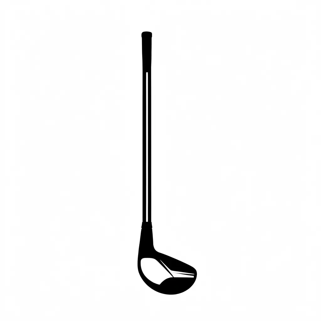 Simple Flat Design Vector Illustration of Golf Club Driver Icon