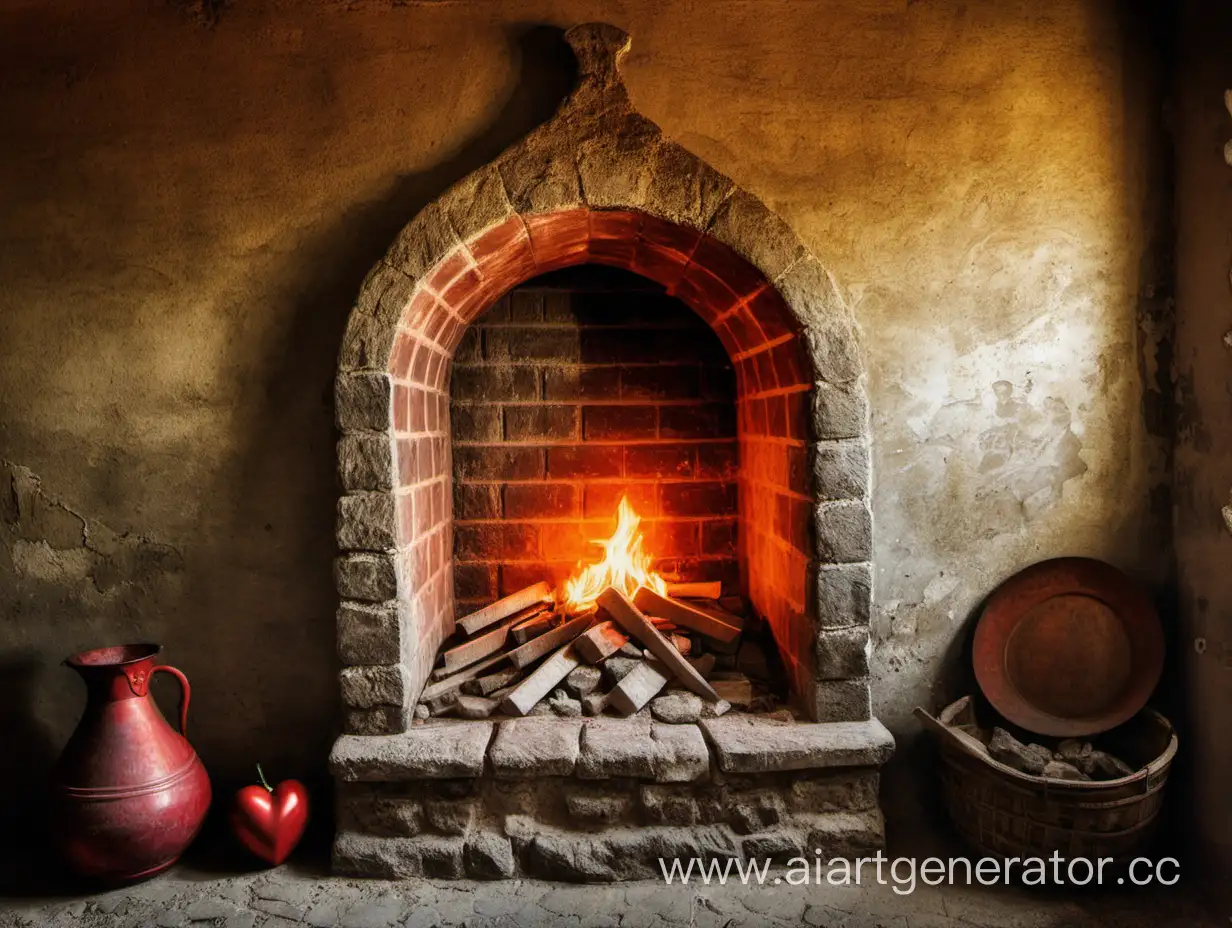 Vintage-Storage-Room-with-Buratinos-Tale-Hearth-Poster