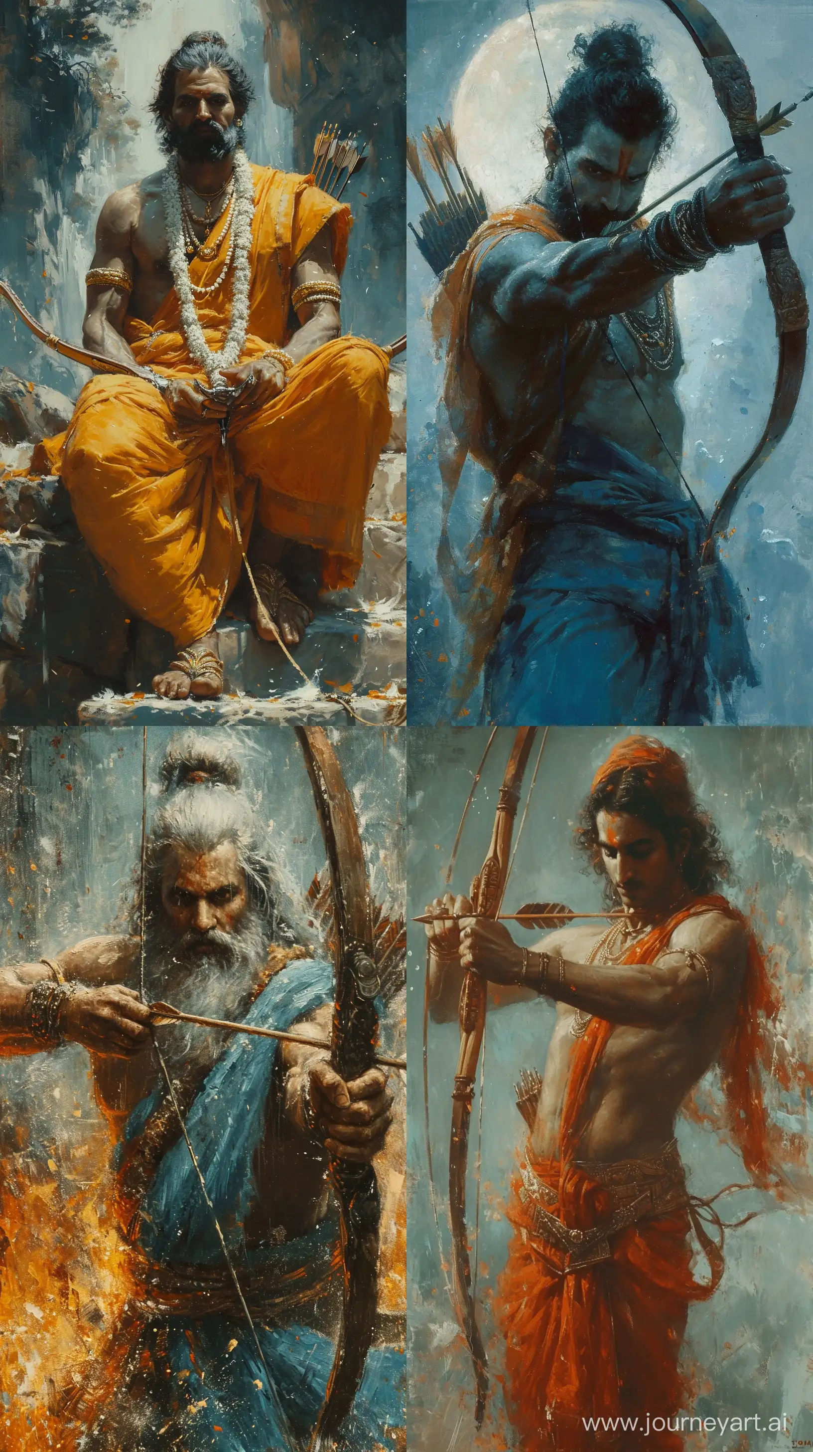 Lord-Ram-with-Bow-and-Arrow-Canvas-Painting