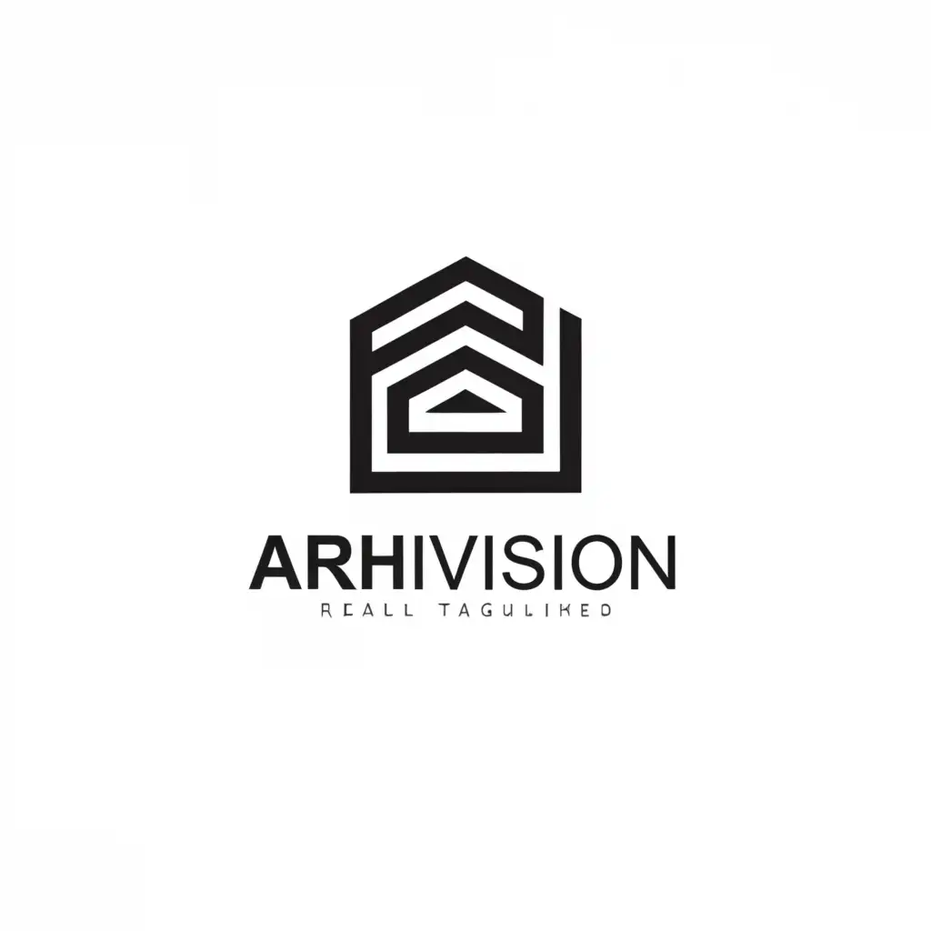 a logo design,with the text 'ArchiVision', main symbol:house,Minimalistic,be used in Real Estate industry,clear background without 'youra tagine here'