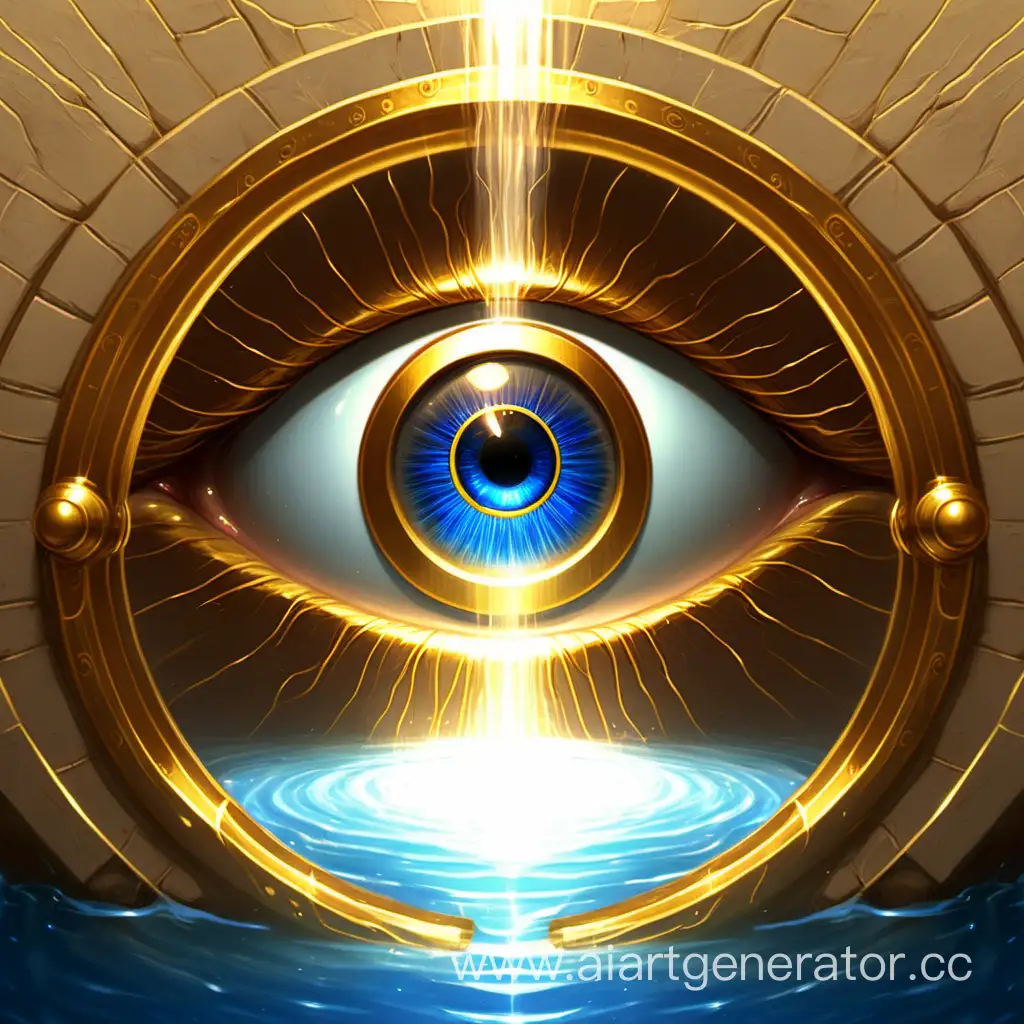 Enigmatic-BrownEyed-Vegartas-Emerging-from-Golden-Portal