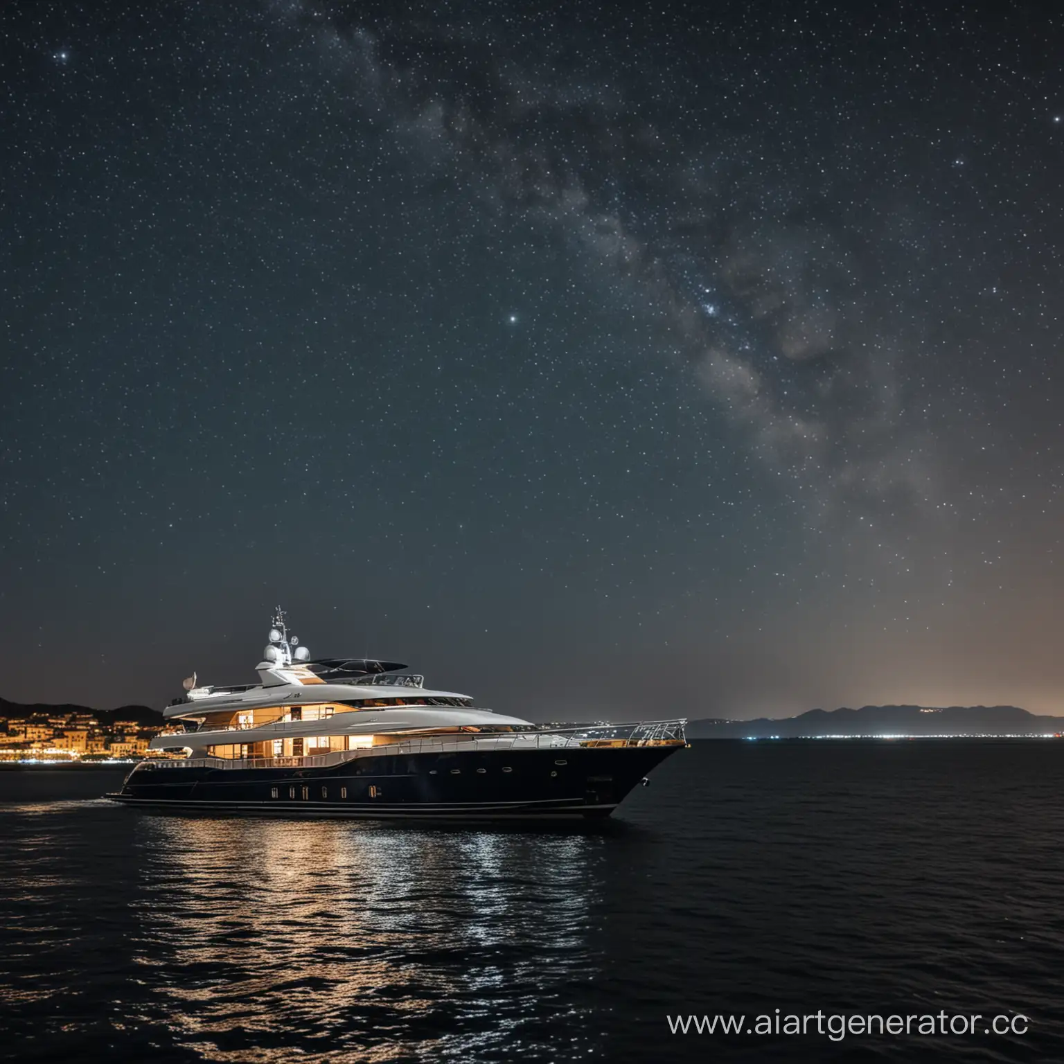 Luxury-Yacht-under-Starry-Night-Sky