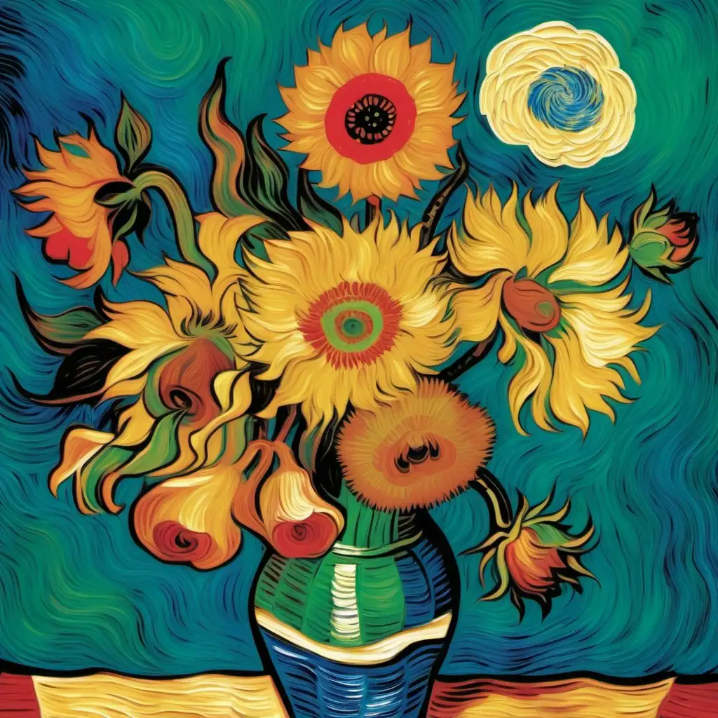 /imagine prompt van gogh floral print