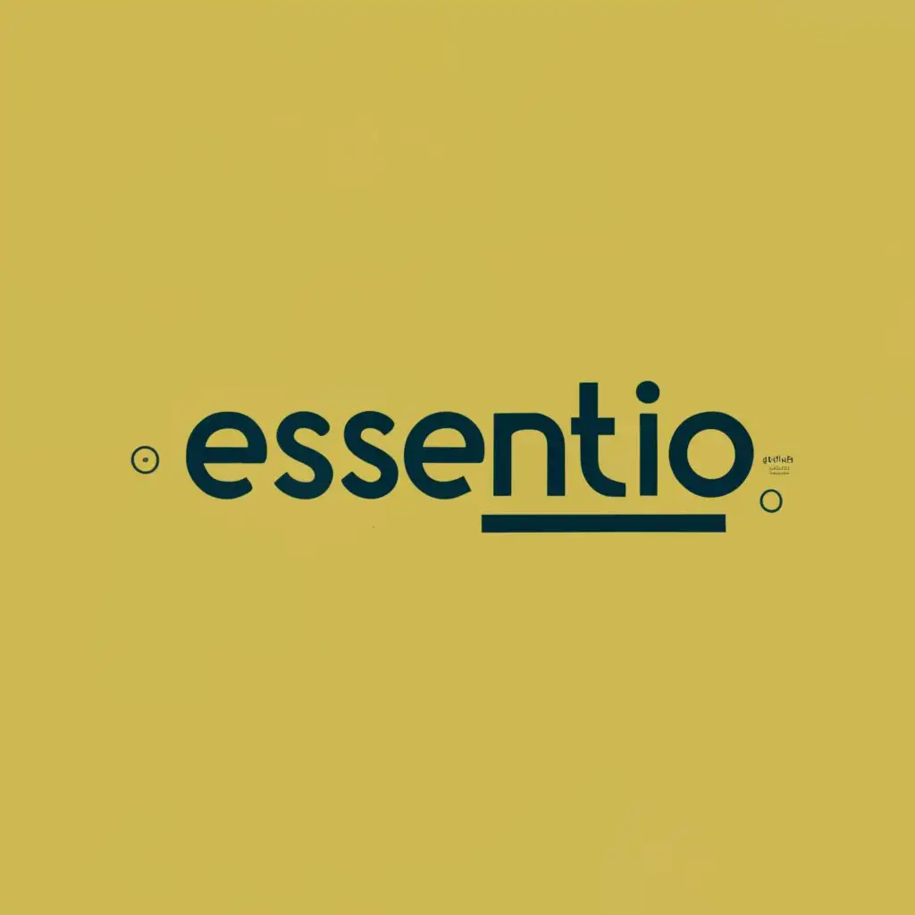logo, enigma, with the text "Essentio", typography, be used in Nonprofit industry