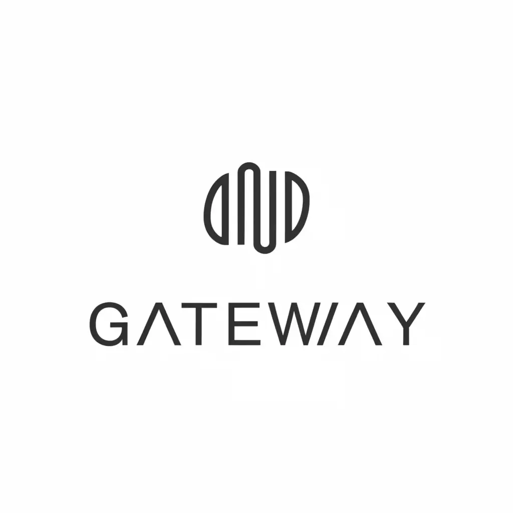 a logo design,with the text "gateway", main symbol:Intelligent gateway,简约,be used in 互联网 industry,clear background