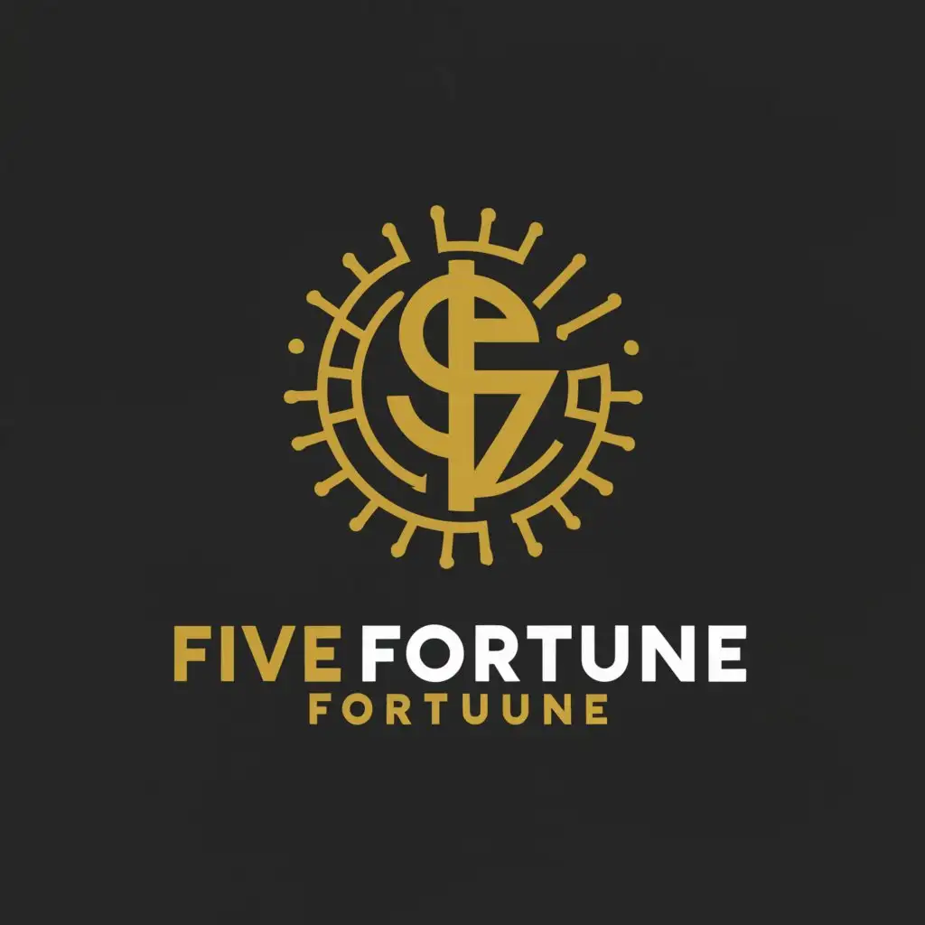 a logo design,with the text "FiveM Fortune", main symbol:Money,Moderate,clear background