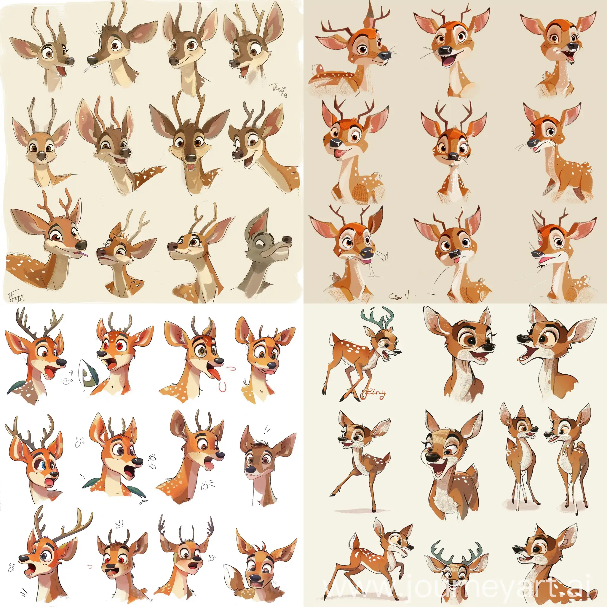 Adorable-Cartoon-Deer-Expressions-Happy-Surprised-and-Questioning