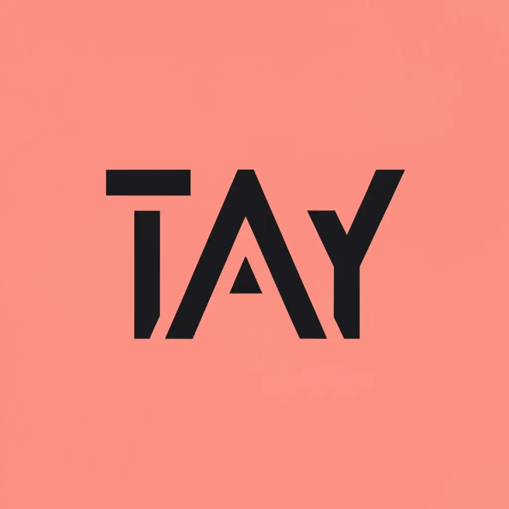 a logo design,with the text "Tay", main symbol:The Letter T,complex,clear background