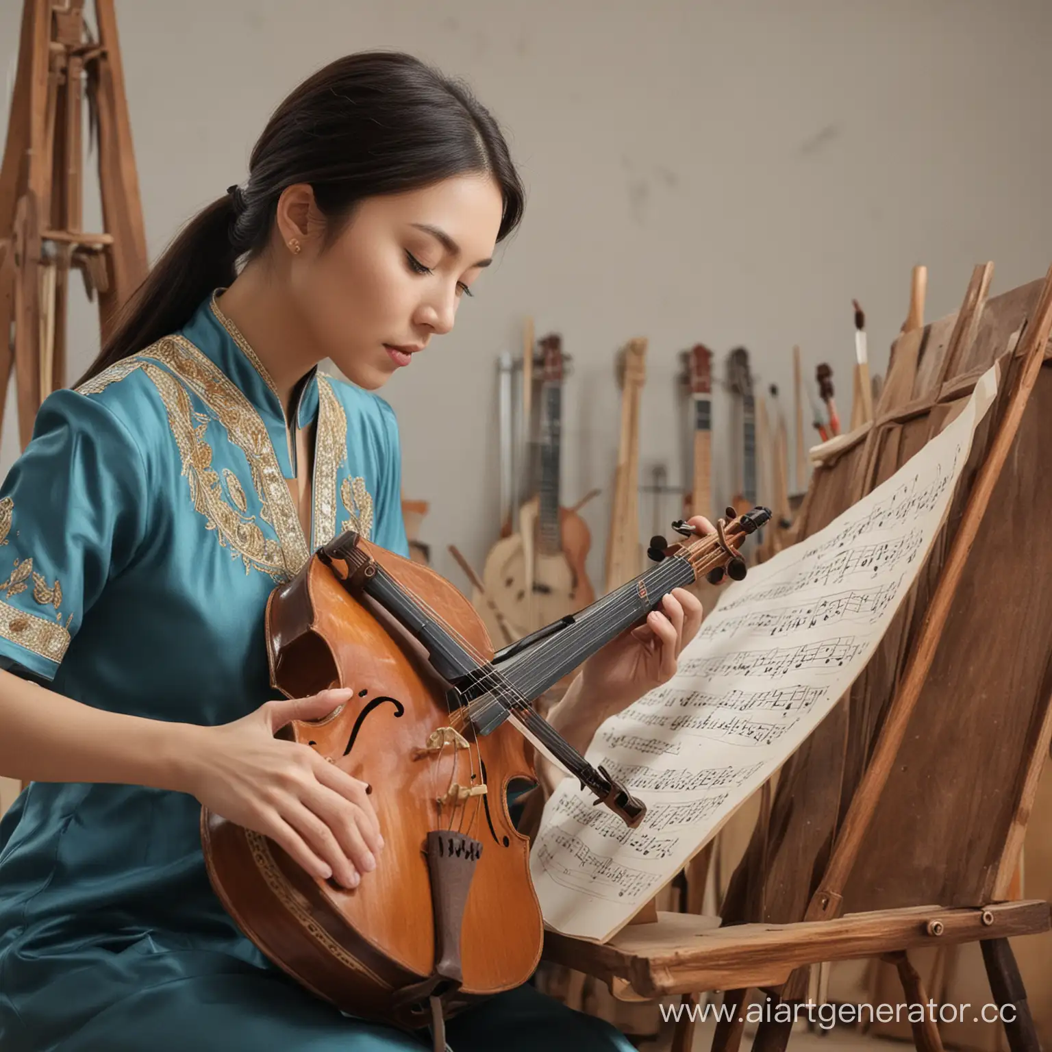 Modern-Art-School-in-Kazakhstan-Teaching-National-Musical-Instruments