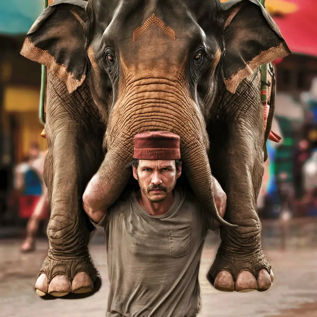 Giant-Elephant-Balancing-on-Human-Hands