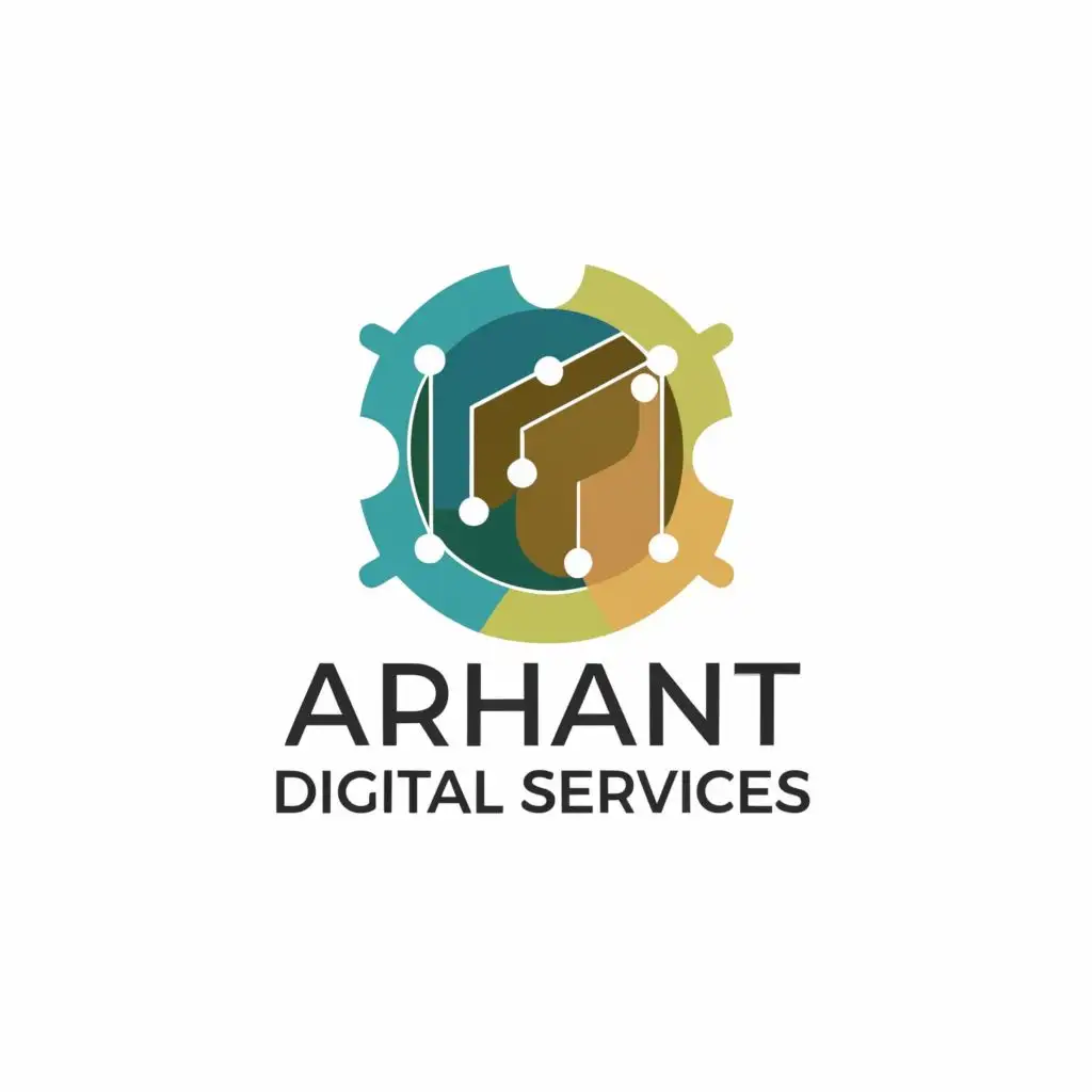 LOGO-Design-For-Arihant-Digital-Services-Modern-Symbolic-Representation-of-Tech-Services-with-Typography