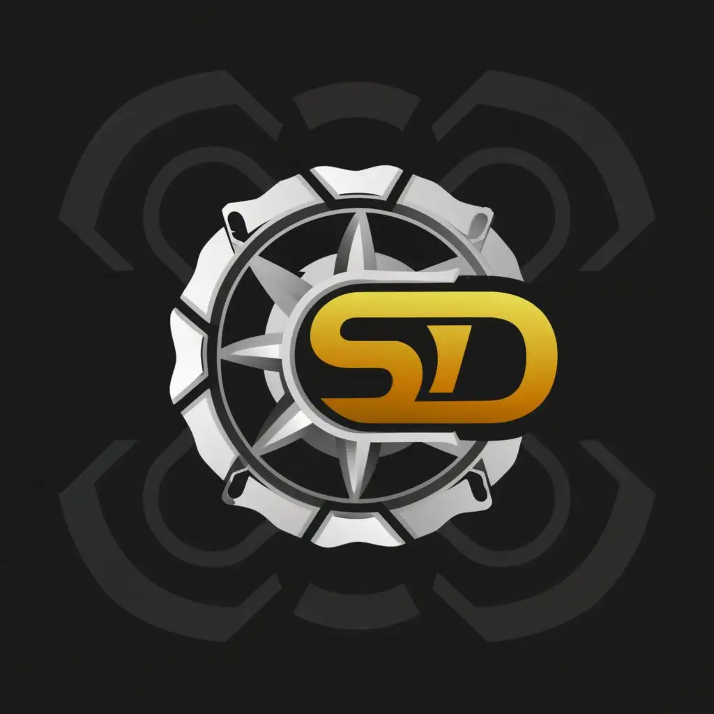 a logo design,with the text "S2D", main symbol:Automobile  accessories,Moderate,clear background