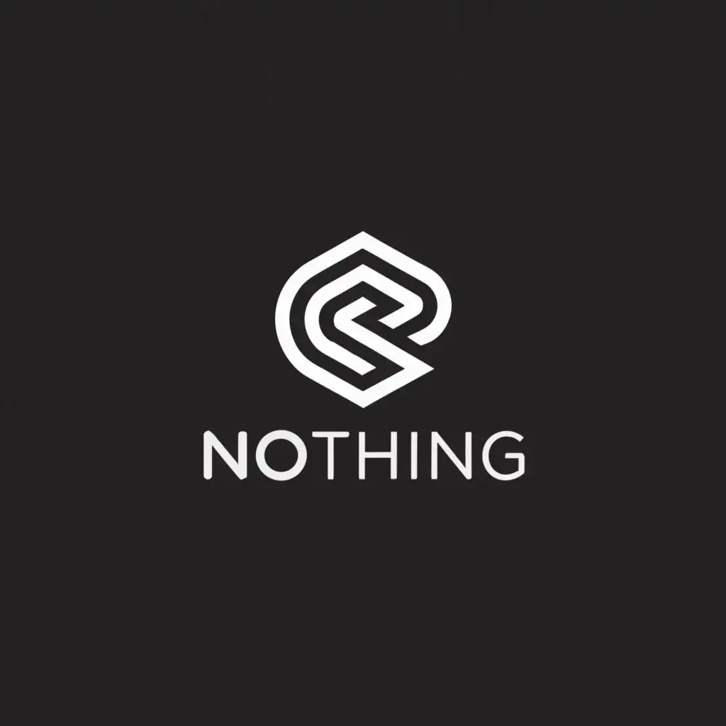 a logo design,with the text "Nothing", main symbol:Crypto logo,Moderate,be used in Technology industry,clear background