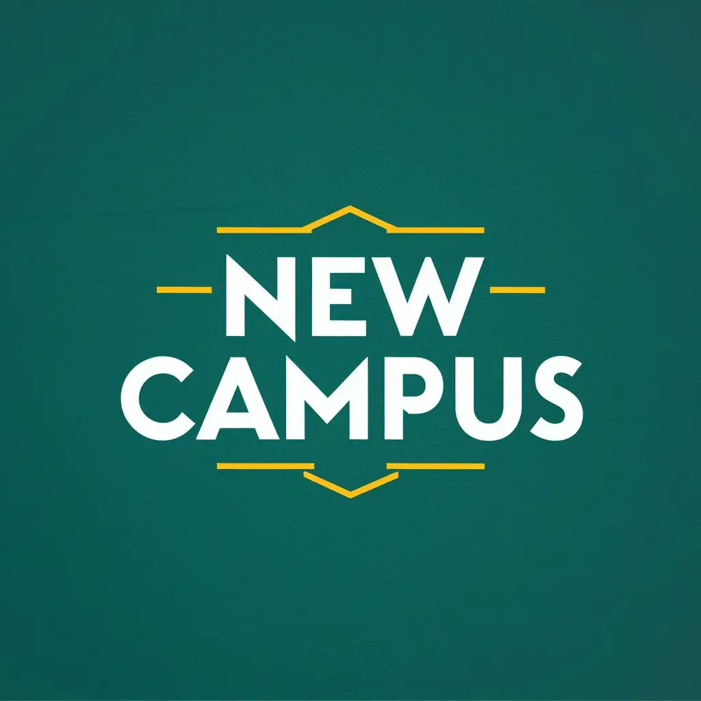 logo, birrete, with the text "new campus", typography, be used in Education industry