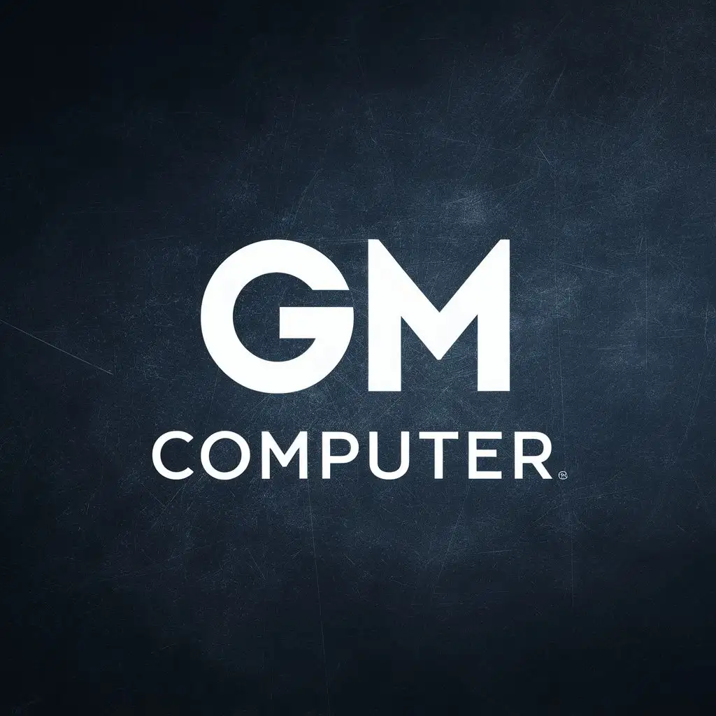logo, Computer, with the text "GM Computer", typography, be used in computer industry