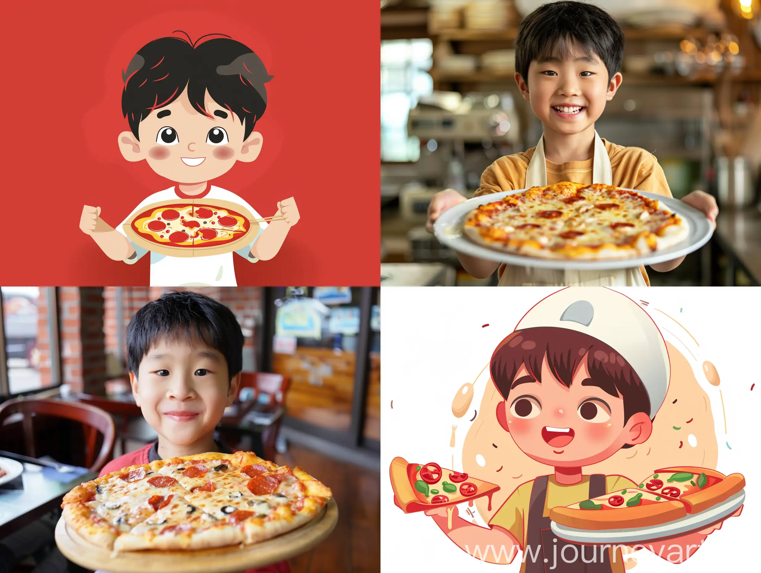 Korean-Pizza-Delivery-Boy-with-Traditional-Charm