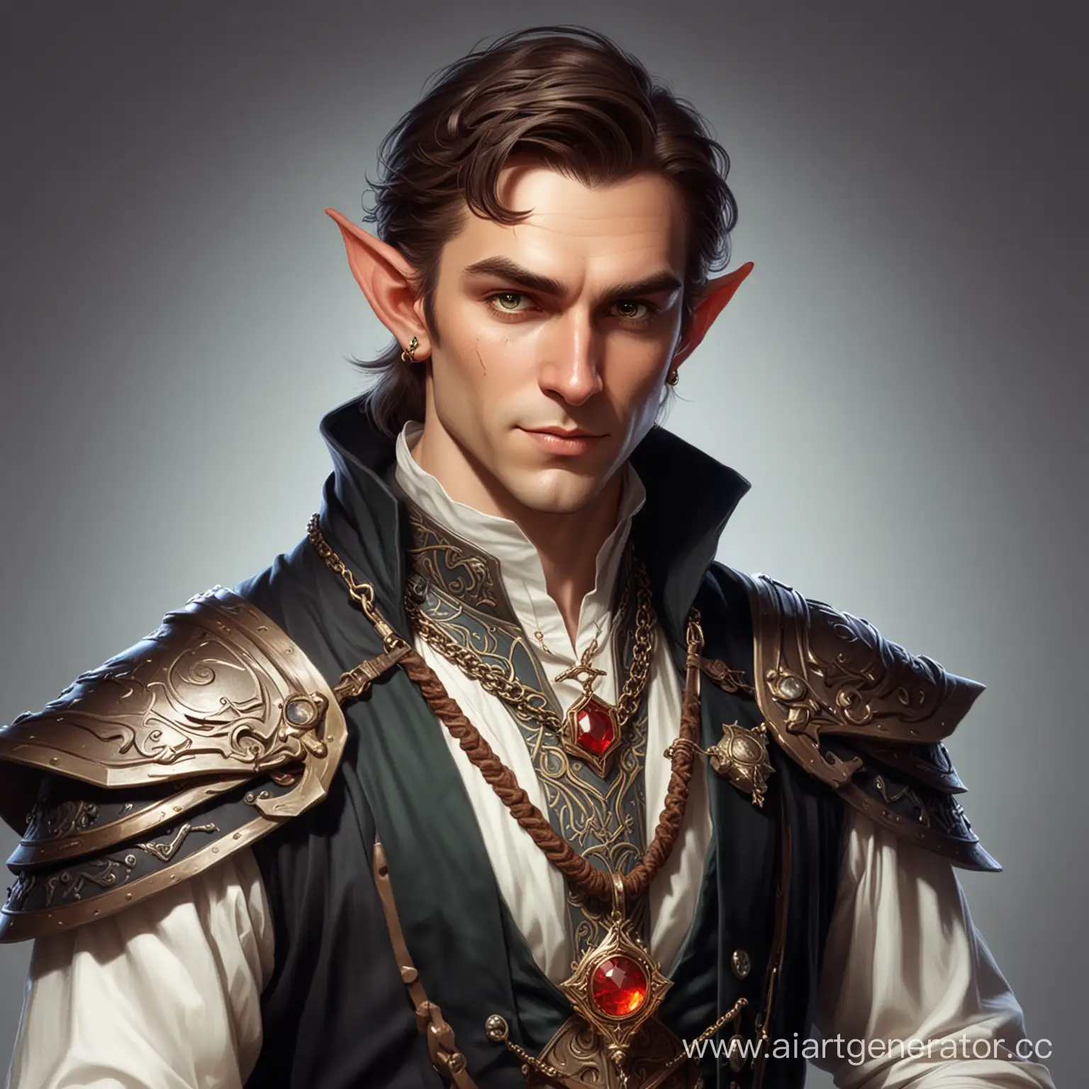 Arrogant-Elf-Mage-with-Amulet-Fantasy-Character-Artwork