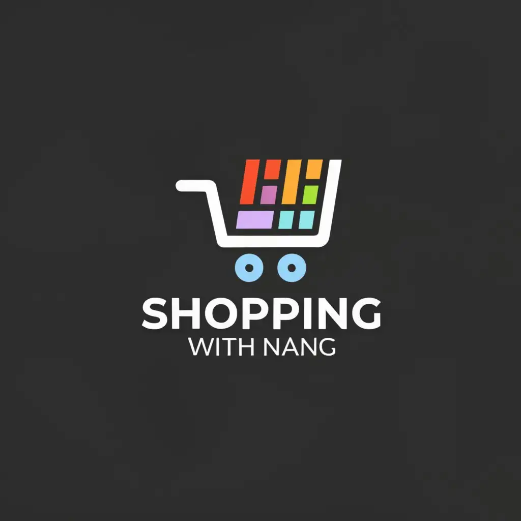 a logo design,with the text "Shopping with nang", main symbol:Shopping,Moderate,be used in Internet industry,clear background