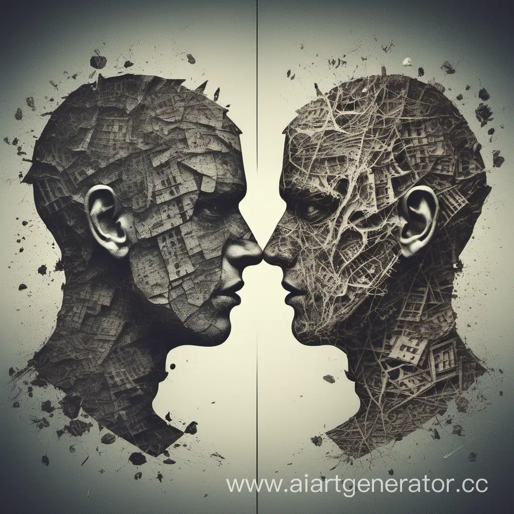 Artistic-Representation-of-Split-Personality-Surreal-Dual-Realities