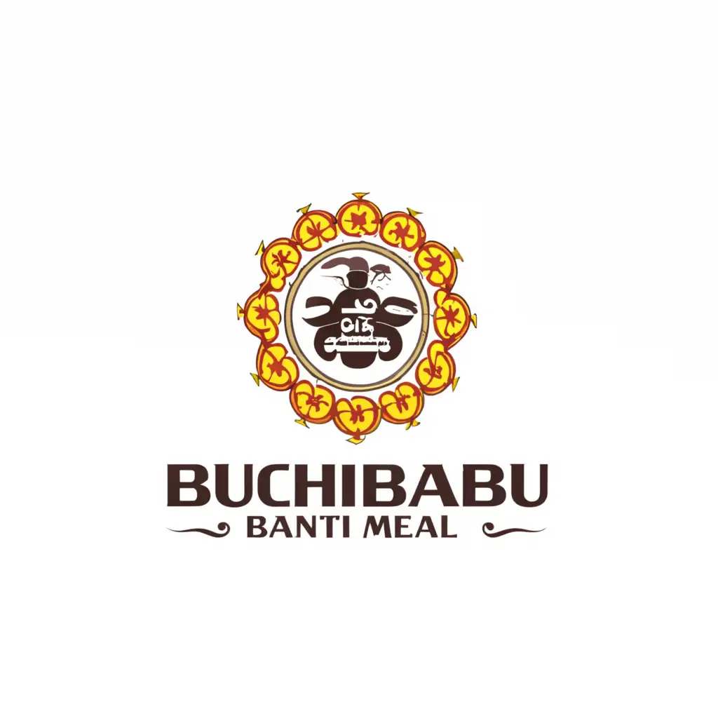 a logo design,with the text "Buchibabu Banti Meal", main symbol:authentic Telugu traditional,Moderate,clear background