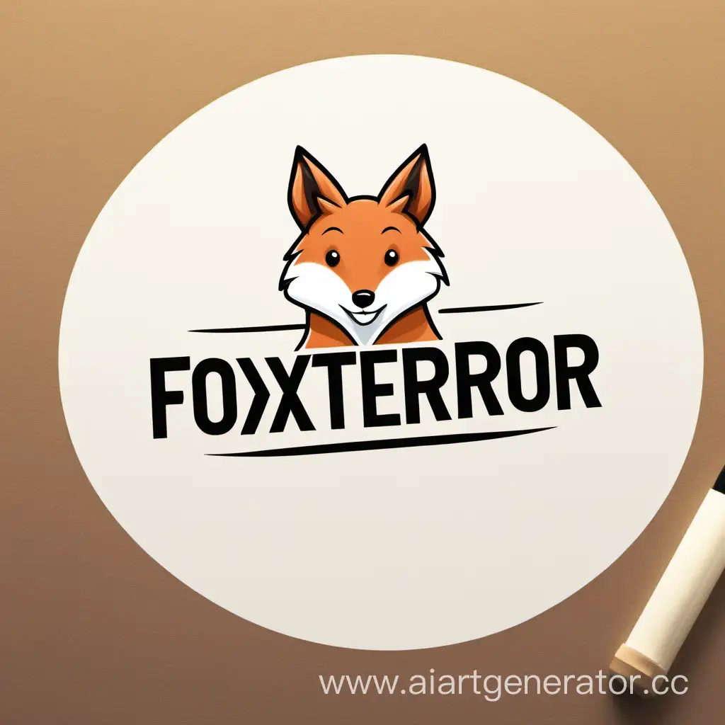 нарисуй буквенный логотип foxterrior