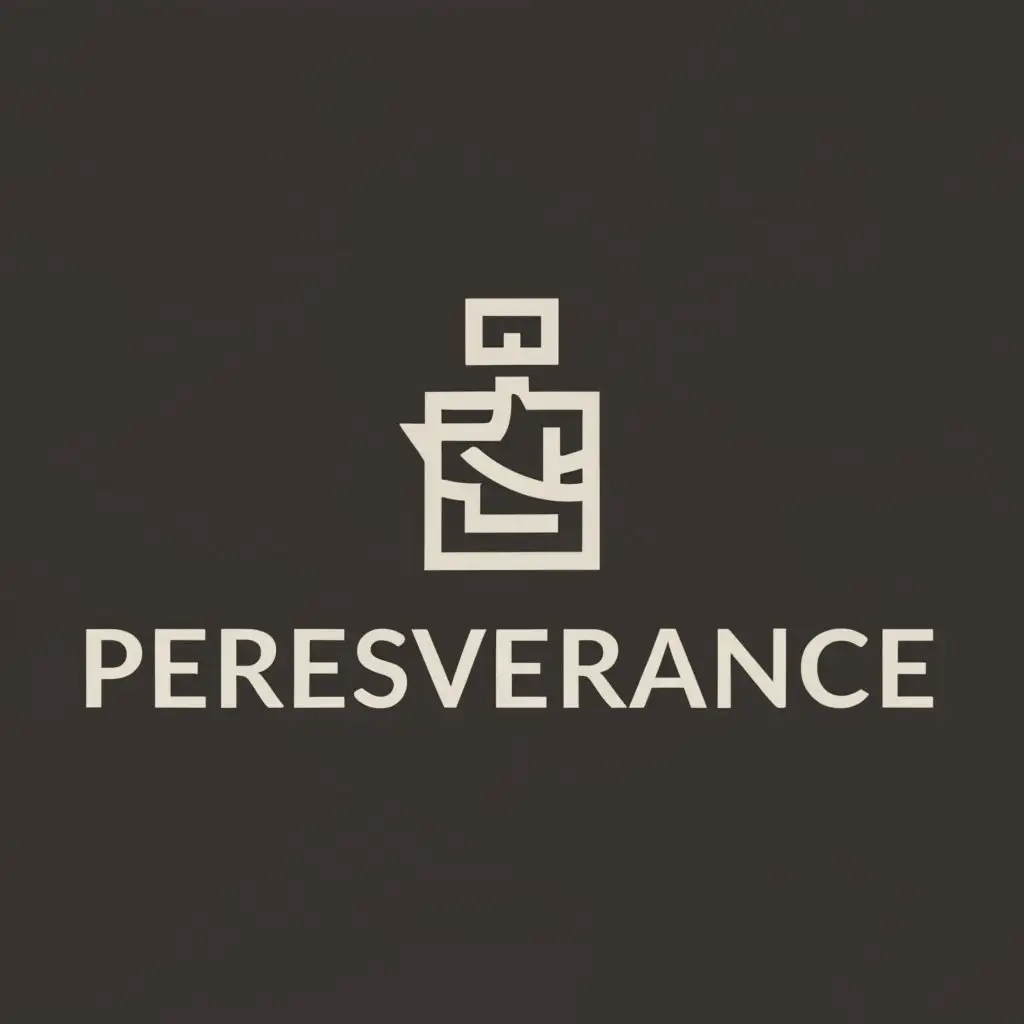 a logo design,with the text "PERSEVERANCE", main symbol:Fragrance,Moderate,clear background