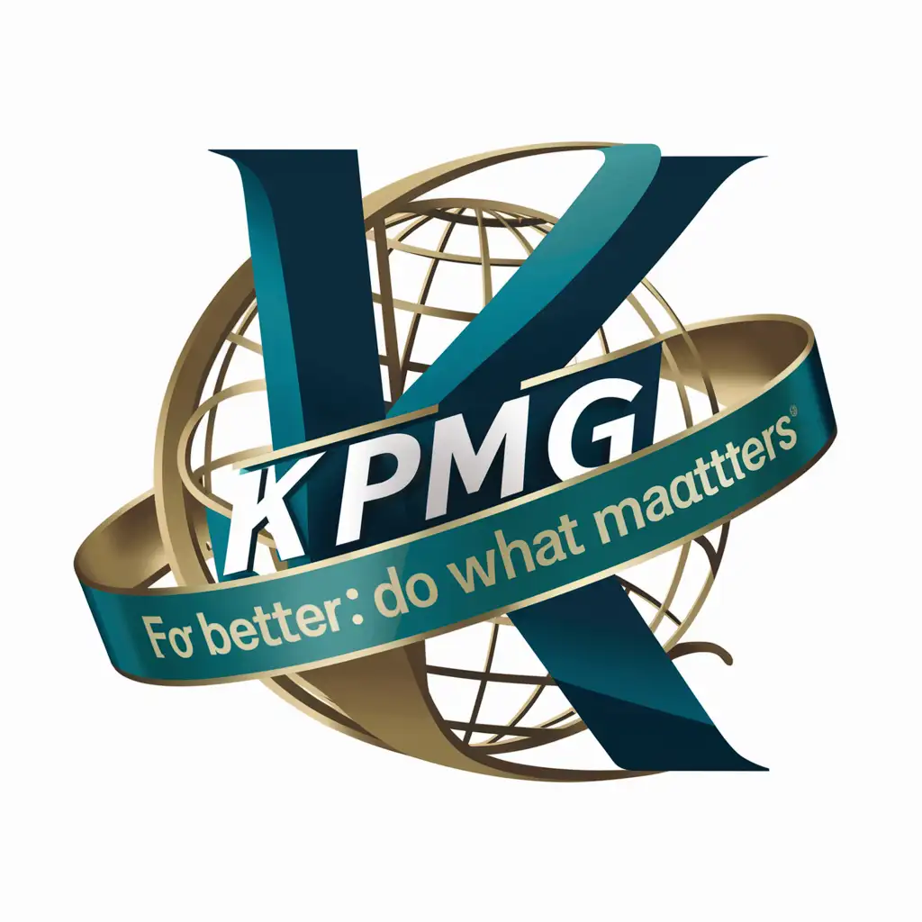  To create a compelling and impactful logo that embodies the rich history, global presence, and diverse service offerings of KPMG while encapsulating the essence of the slogan "For Better: We do what matters