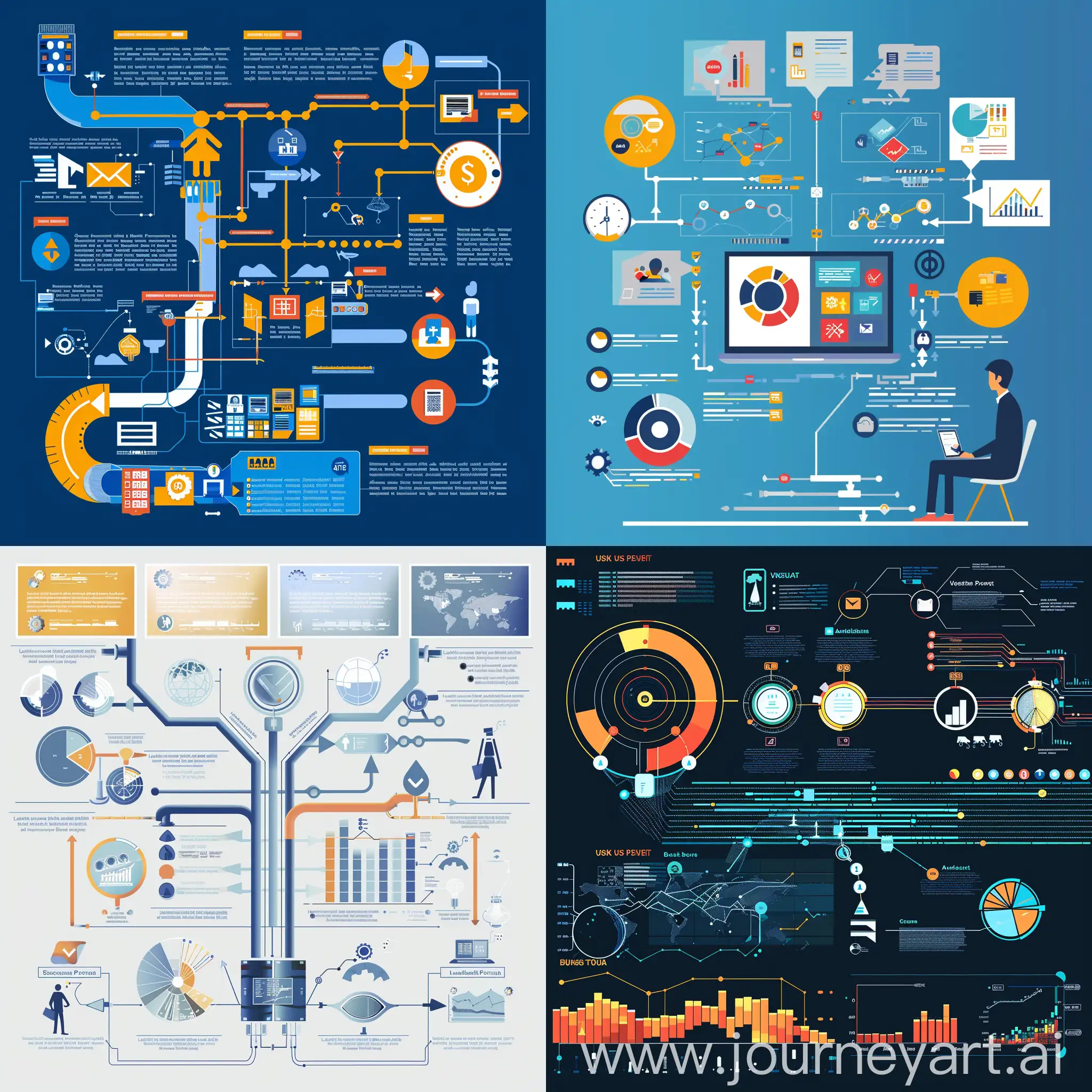 business process visualization infographics