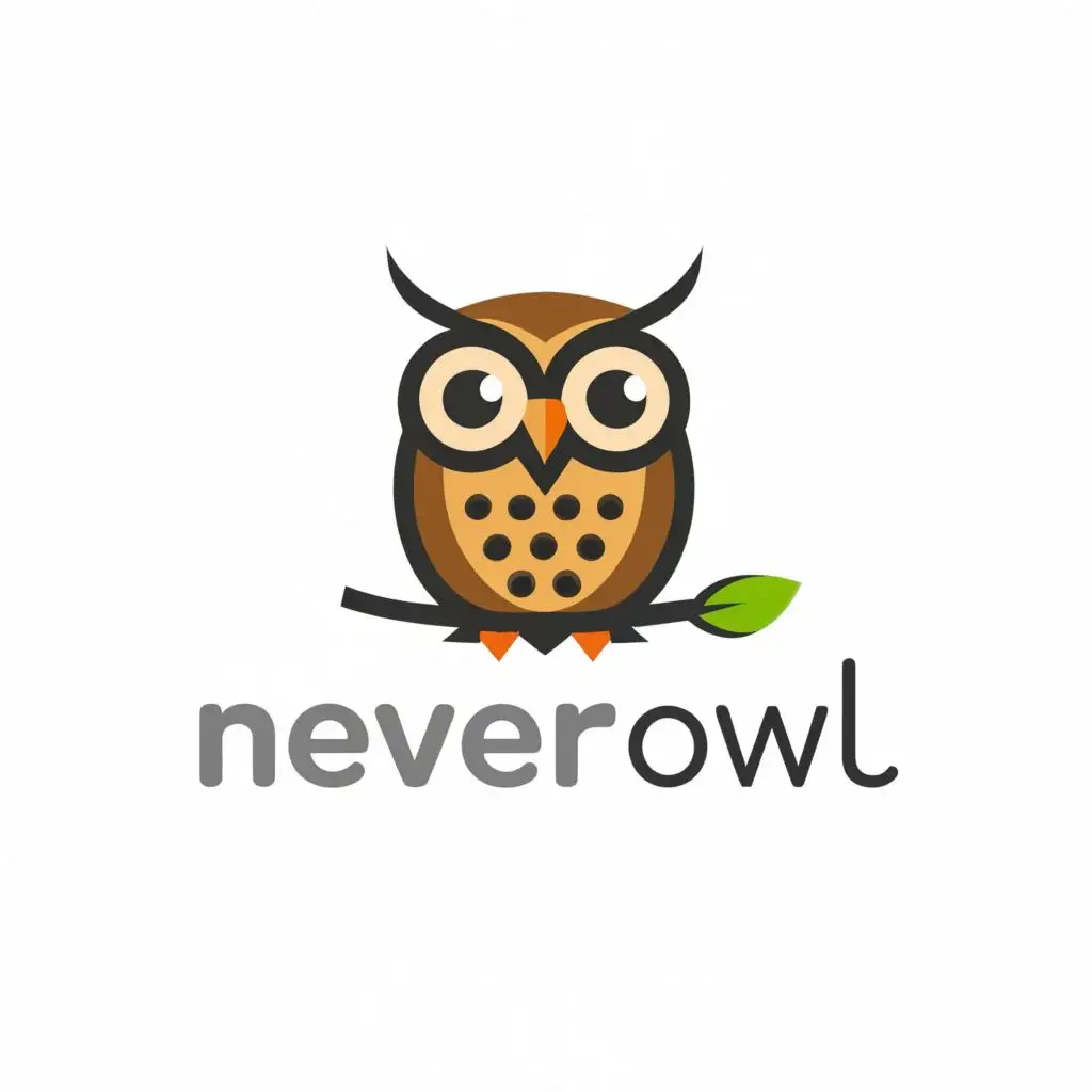 LOGO-Design-for-NeverOwl-Modern-Owl-Symbolizing-Wisdom-and-Innovation-with-Sleek-Typography-for-the-Technology-Industry