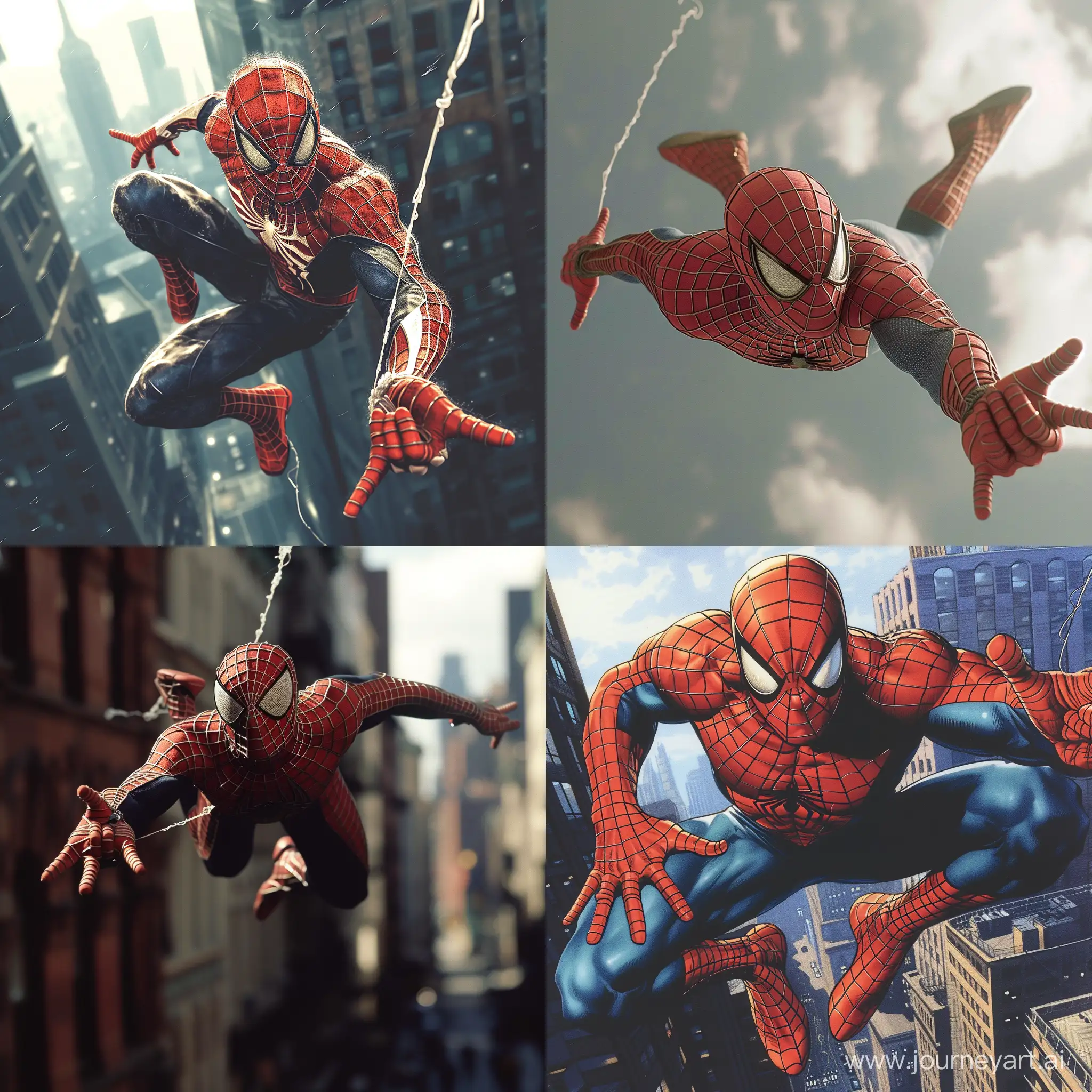 Aerial-Acrobatics-Superhero-Inspired-by-SpiderMan-in-Marvel-Comics-Style