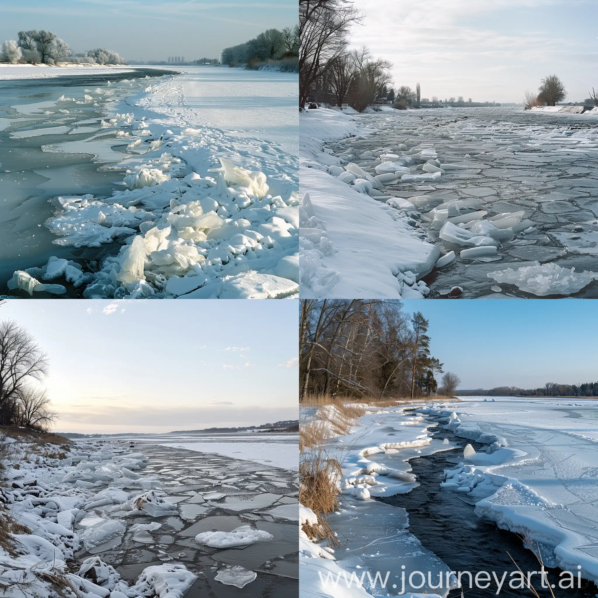 Frozen-River-in-Winter-Icy-Landscape-Scenery