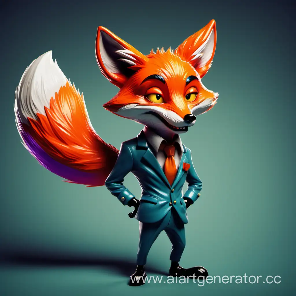 Sly-Cunning-Fox-Sneaking-Away-After-Committing-a-Crime