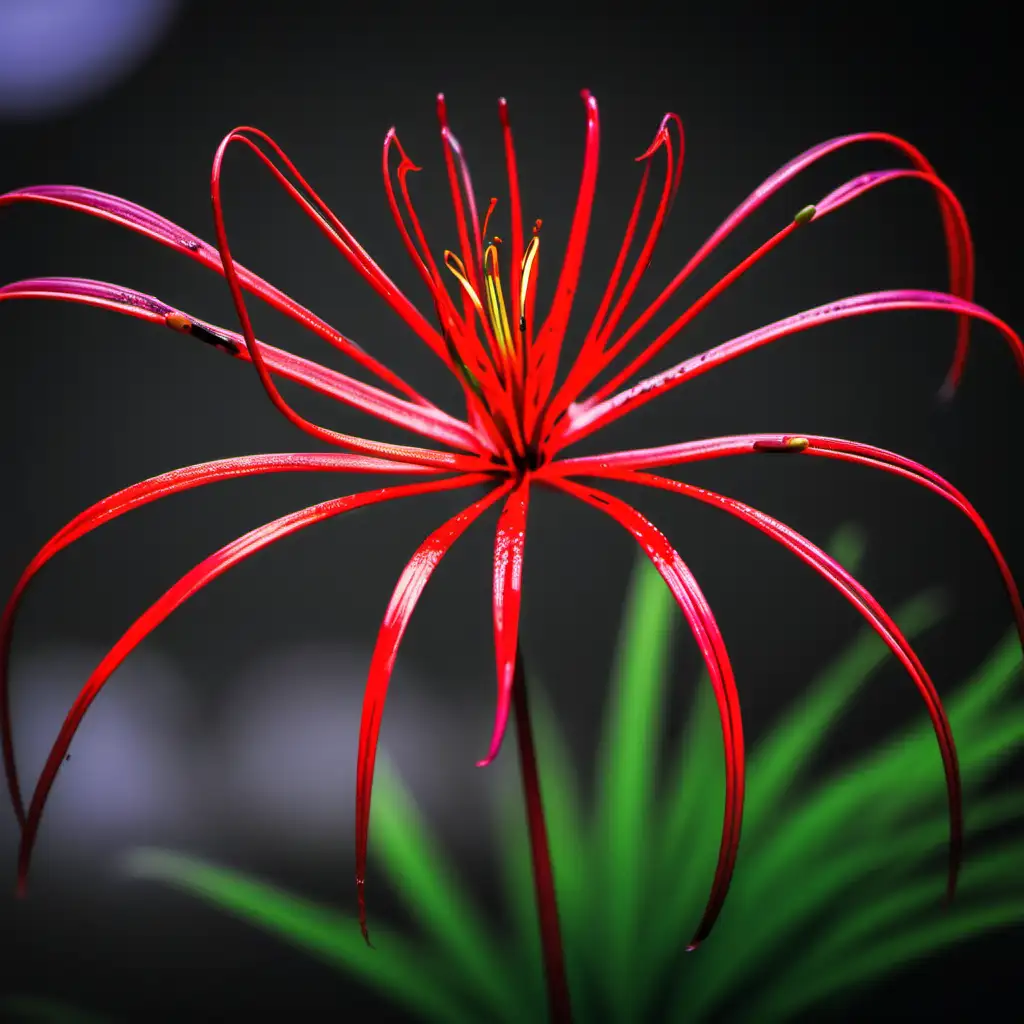Enchanting Japanese Red Spider Lily Blossoms