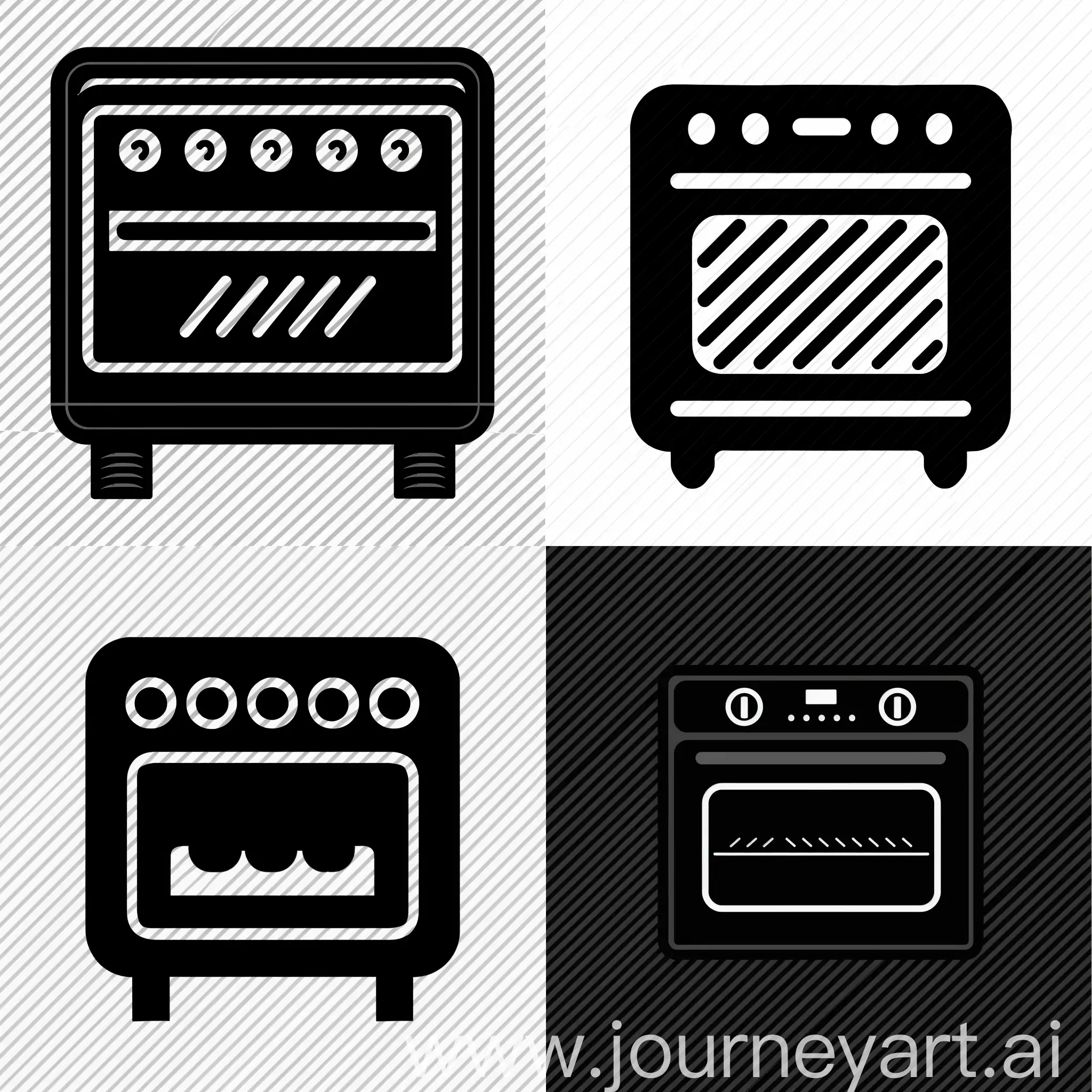 Monochrome-Kitchen-Oven-Icon
