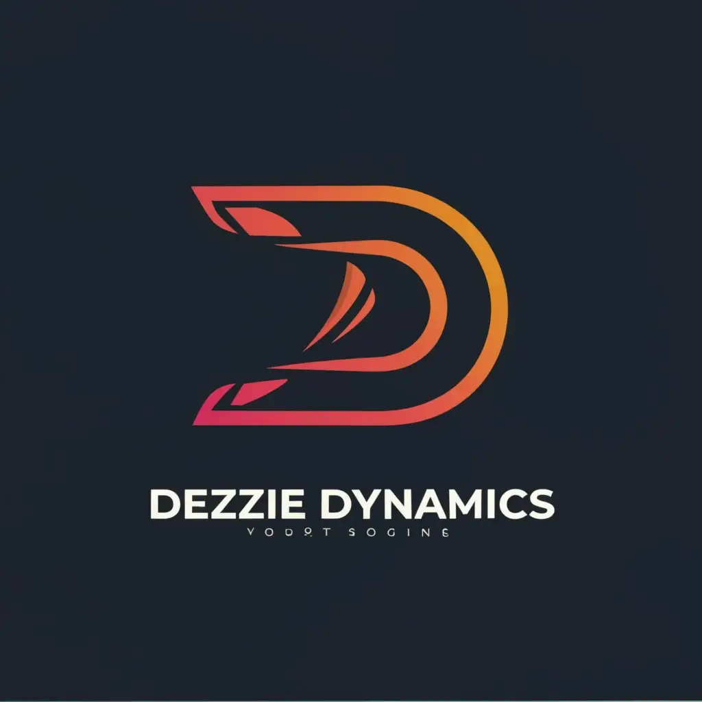 a logo design,with the text "DEZZIE DYNAMICS", main symbol:D,Moderate,be used in Automotive industry,clear background