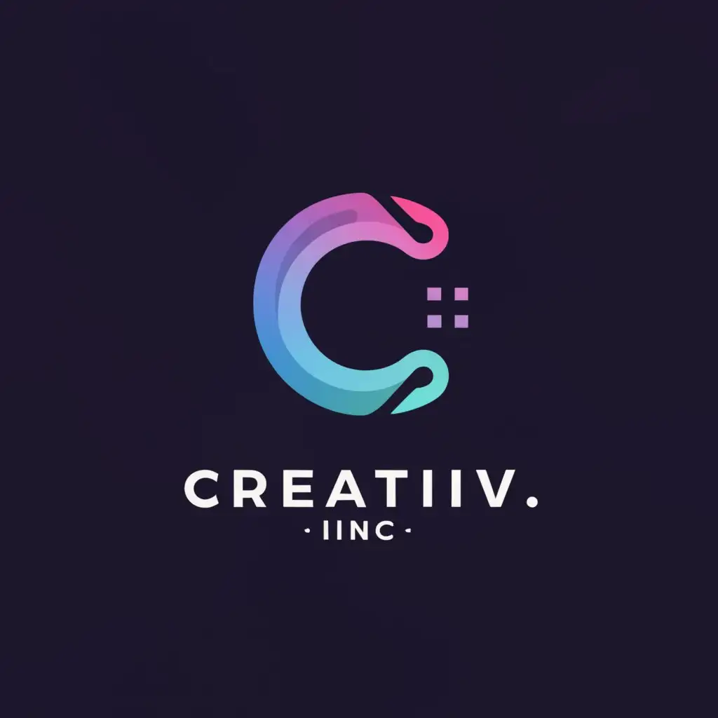 a logo design,with the text "Cretiv.Inc", main symbol:C,Moderate,be used in Events industry,clear background