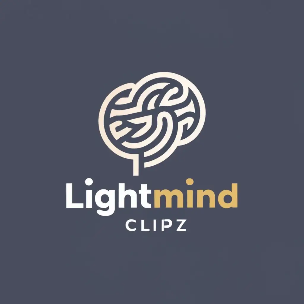 logo, Brain, Quiz, Mind, Light, with the text "LightMind Clipz", typography, be used in Internet industry. Main colors are green, gold, and black. simplify the logo. add a sleek and subtle background pattern. Also change the resolution so I can use it as a YouTube channel banner.