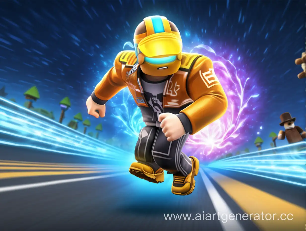 Speedy-Roblox-Runner-Racing-at-Light-Speed-in-Race-Clicker