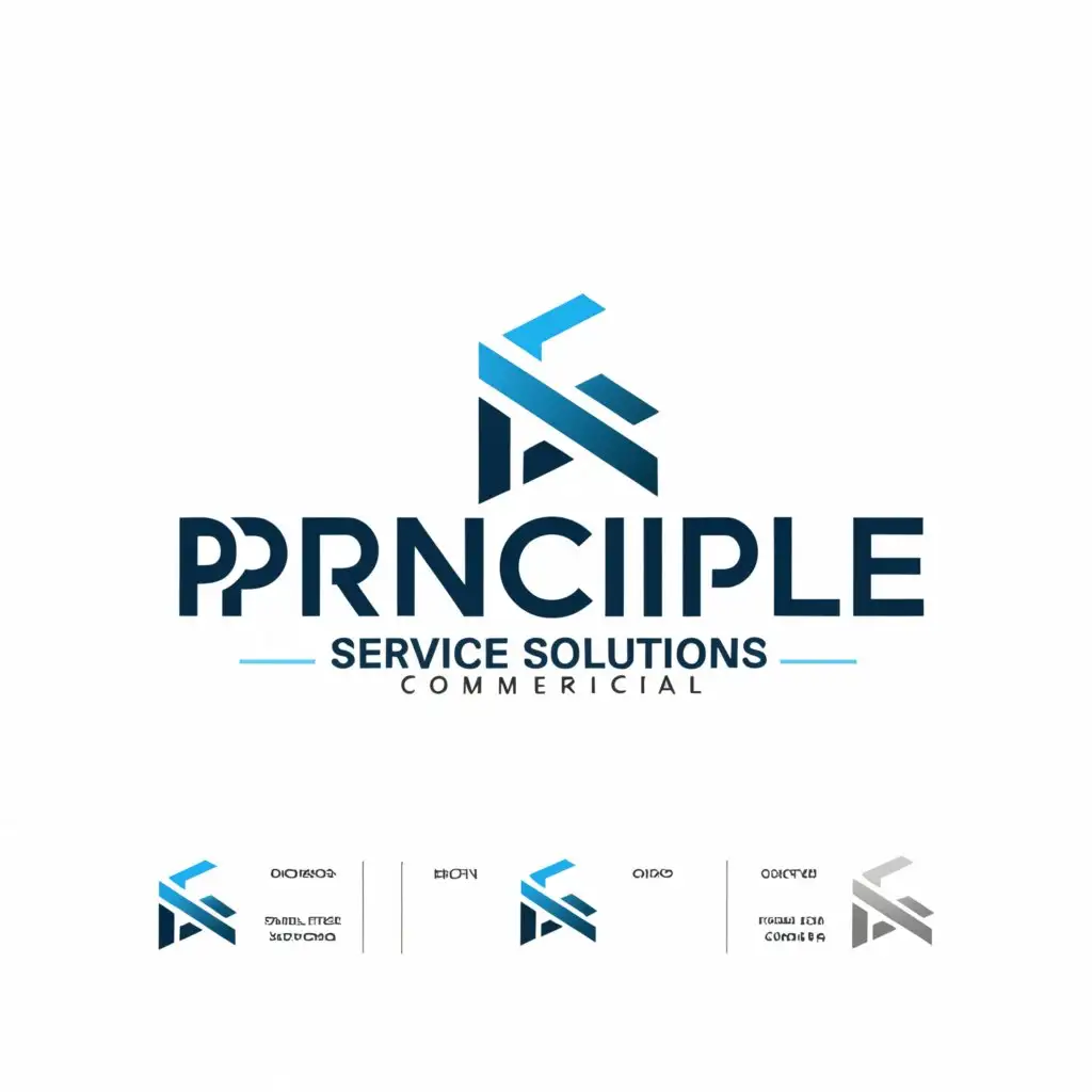 a logo design,with the text "commercial cleaning service.", main symbol:I am looking for an experienced web developer to design and develop a logo for my new commercial cleaning service. I have 2 other businesses and would like the logo to use the same colours and themes so all 3 look cohesive. The company is called Principle Service Solutions and I've attached the other 2 businesses for reference.

Key Requirements:

- Superior designing skills to ensure a sleek, modern aesthetic appearance.
- Same colours, themes and highly professional.,Moderate,clear background