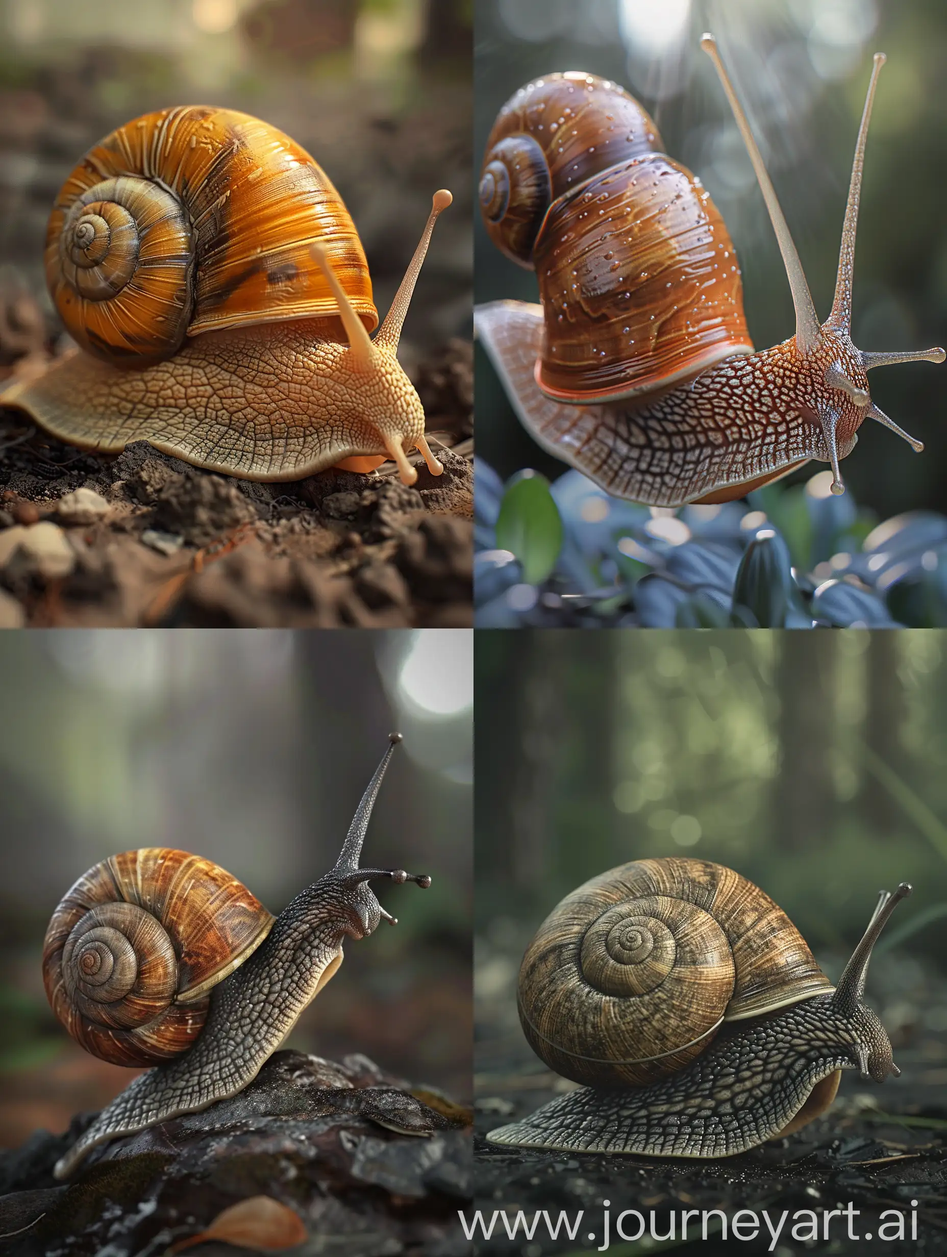 A turbo snail, cinematic , photography, photorealistic, photorealism, hyperdetailed, hyper-realistic, ultra-realistic.
