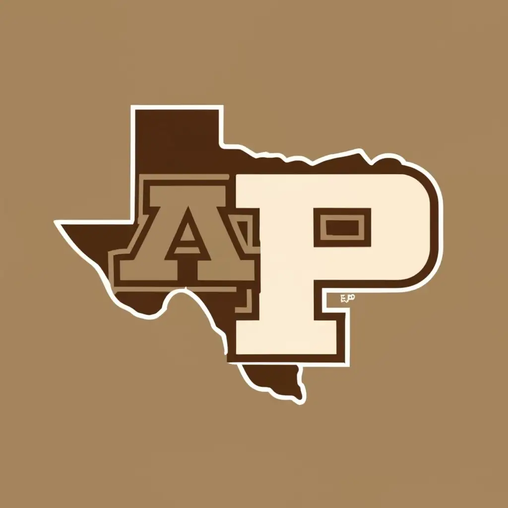 logo, Purdue Logo p with an A in front of the shape of Texas, with the text "AP", typography, be used in Sports Fitness industry