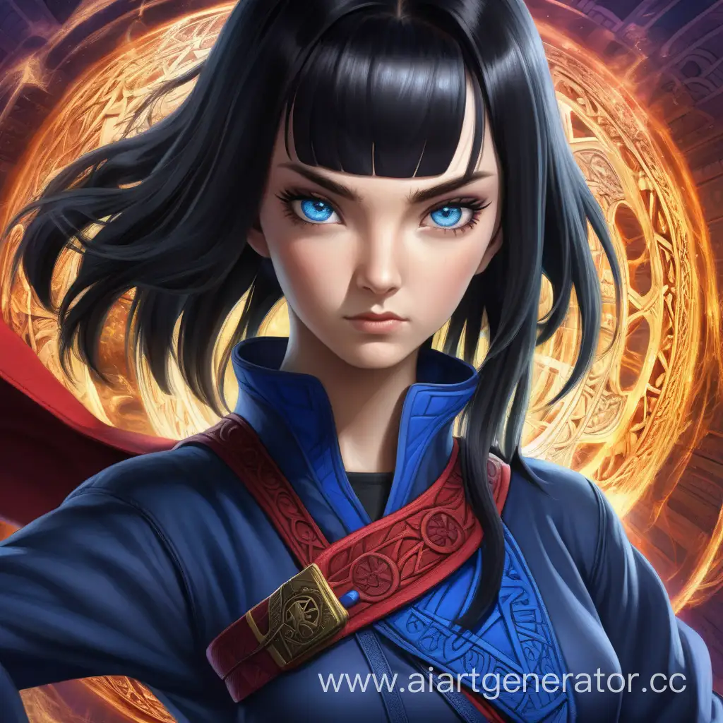 Mystical-Ninja-Sorceress-Teen-with-Black-Hair-and-Blue-Eyes-Unleashing-Strange-Powers