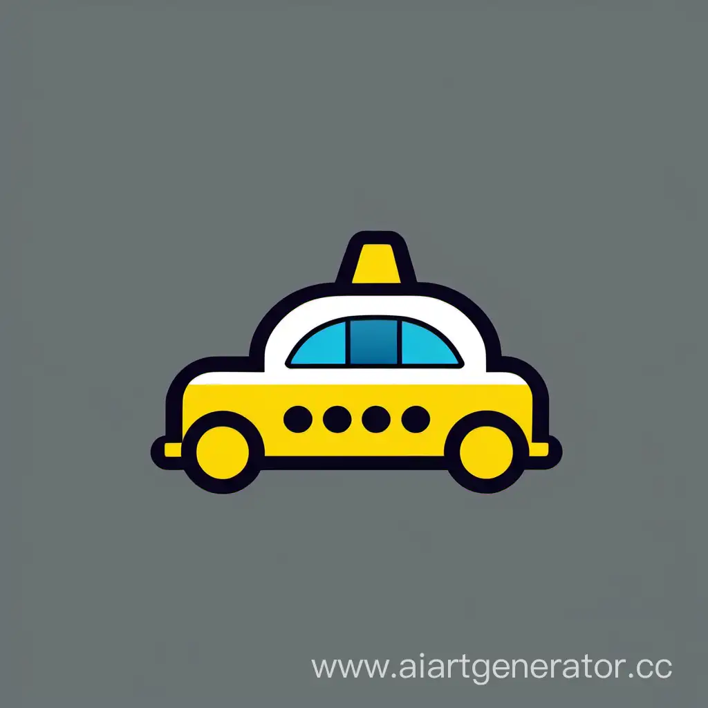 Minimalist-Taxi-Icon-on-White-Background