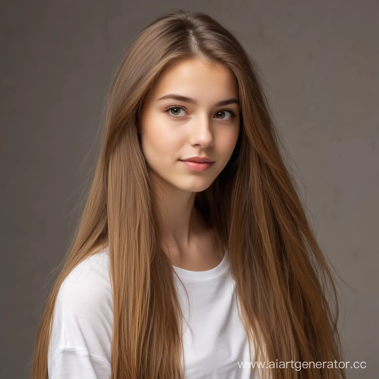 Девушка с длинными волосами 