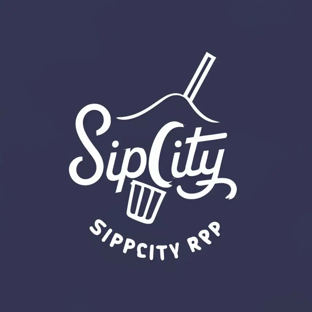 LOGO-Design-for-SippCity-RP-Creative-Glass-Spill-with-Unique-Typography-for-Entertainment-Industry