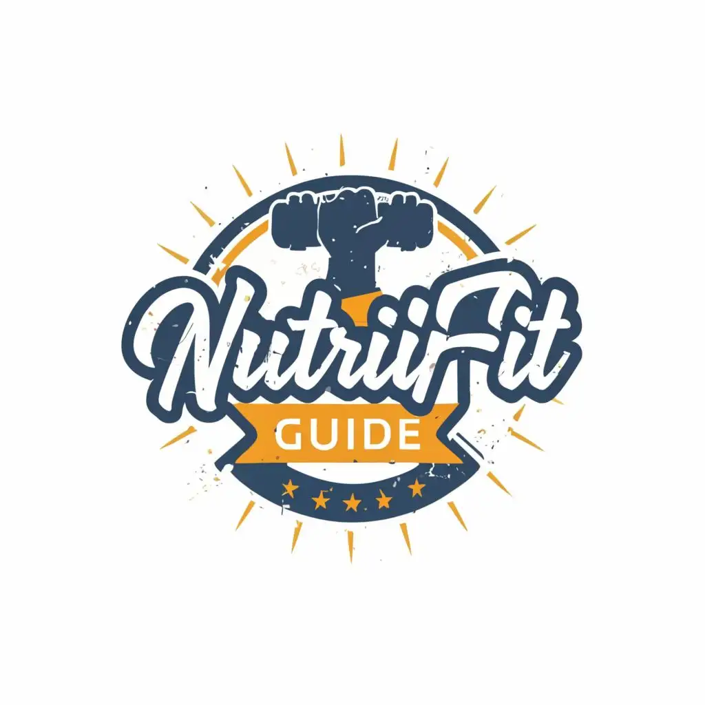 logo, FITNESS, with the text "NutriFit Guide", typography, be used in Sports Fitness industry