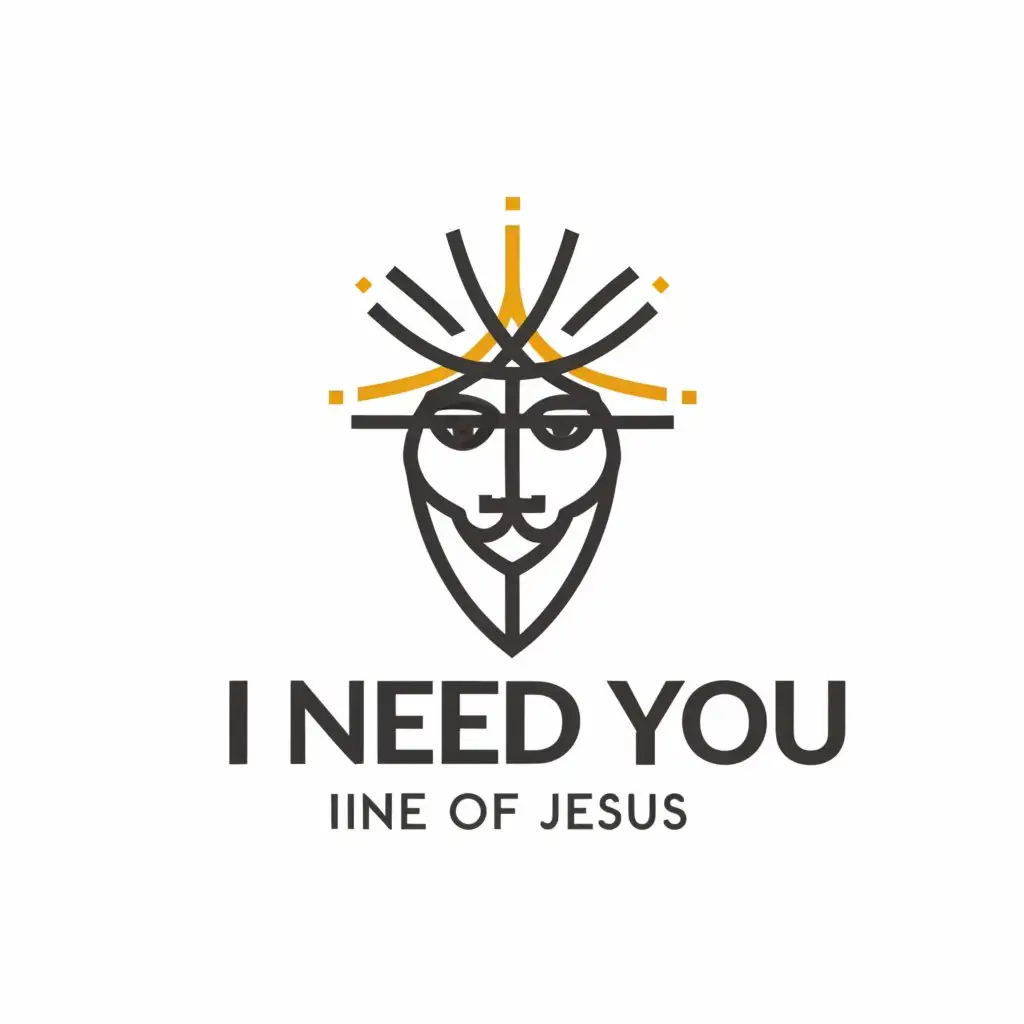 a logo design,with the text "Church In the Image of Jesus", main symbol:I NEED YOU TO BE VERY CREATIVE (it can be IJ creative design or an image of Jesus),Minimalistic,be used in Religious industry,clear background