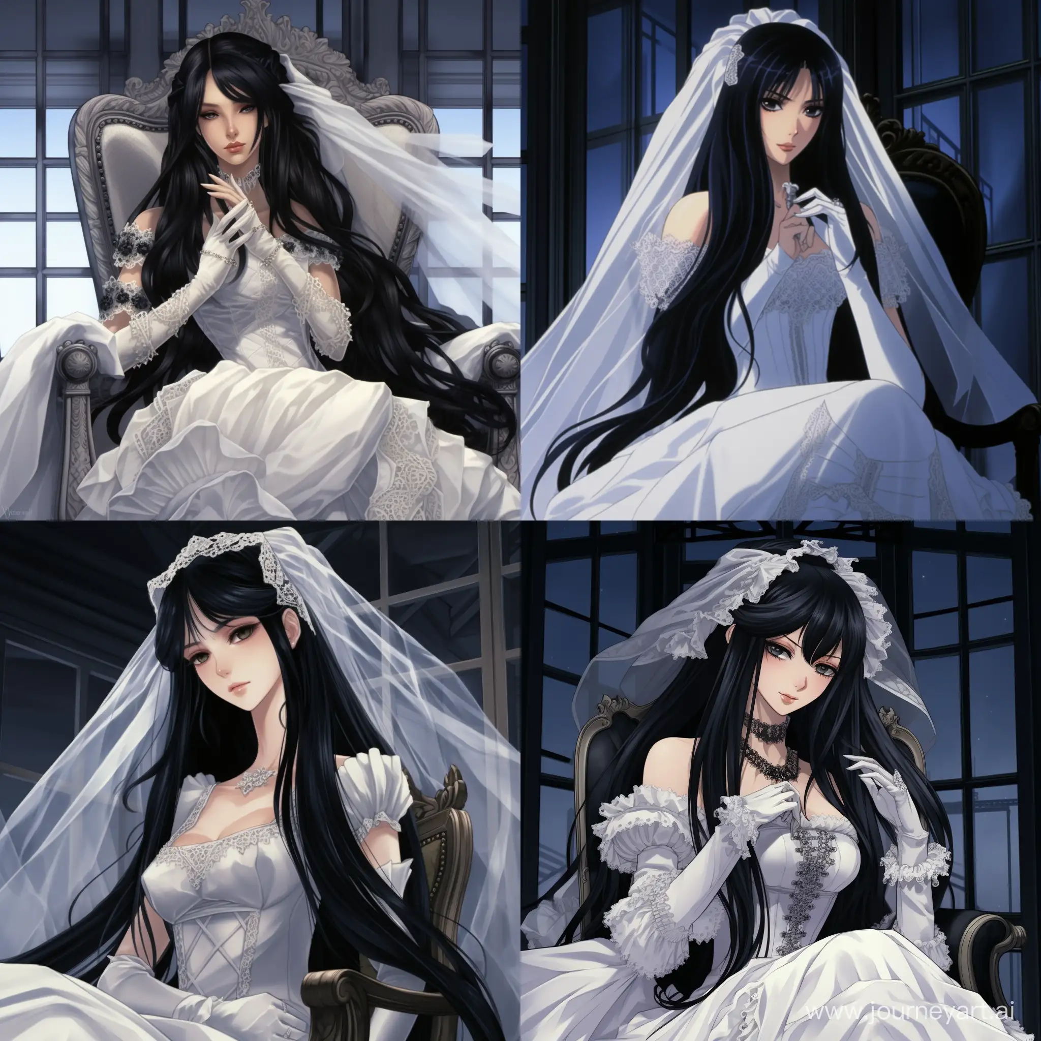 Elegant-Anime-Bride-in-White-Wedding-Attire-with-Blue-Eyes